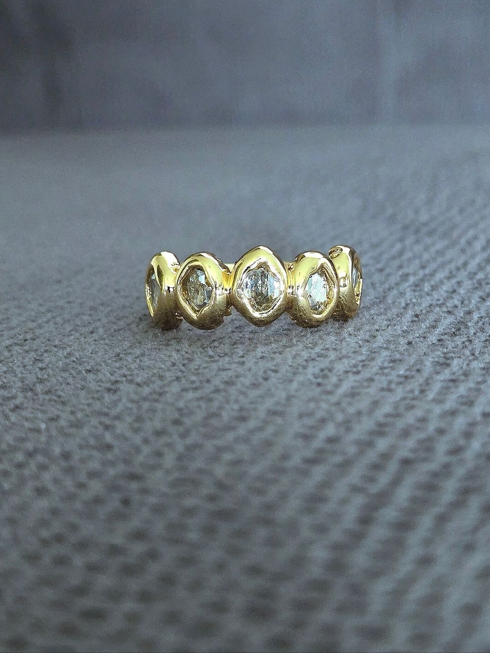 ✨️HP✨️ Alexis Bittar Molten Gold💛 with Clear Crystals💎 Ring💍 - NWT - Picture 4 of 16